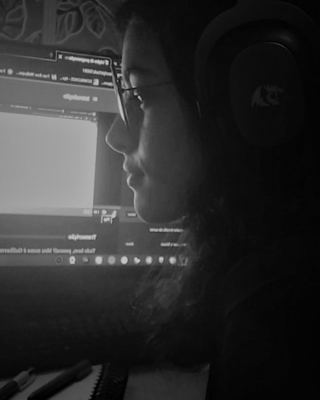 Minha foto estudando